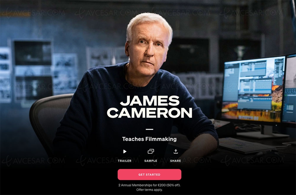 La Masterclass de James Cameron en ligne depuis aujourd'hui,&nbsp;bande&#8209;annonce