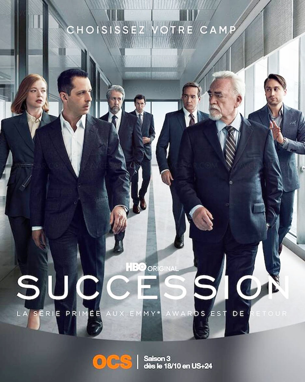 Affiche et date de diffusion Succession saison&nbsp;3, le 18&nbsp;octobre sur&nbsp;OCS