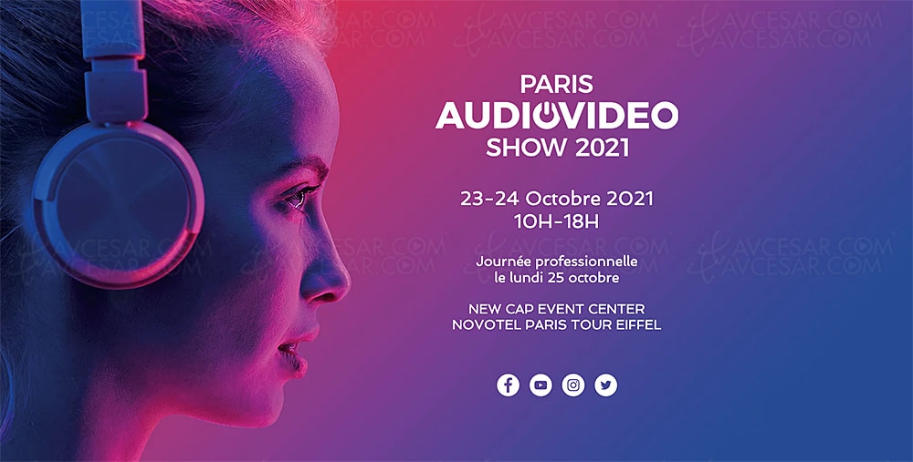 Salon Paris Audio Vidéo Show 2021, week&#8209;end du&nbsp;23 et&nbsp;24&nbsp;octobre