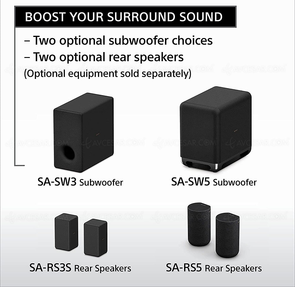 Sony SA-RS5 (la paire) - Enceintes Surround 
