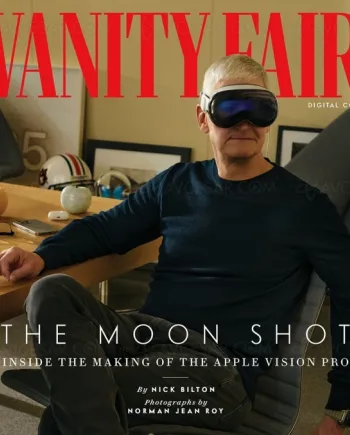 Photo du jour&nbsp;: l’Apple Vision Pro sur la tête de&nbsp;Tim&nbsp;Cook